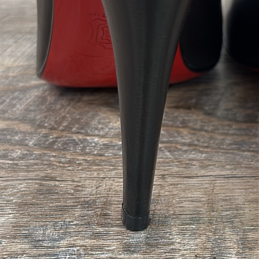 Christian Louboutin Black Classic Kid Folie Pigal EU40 US10 - Picture 4 of 15